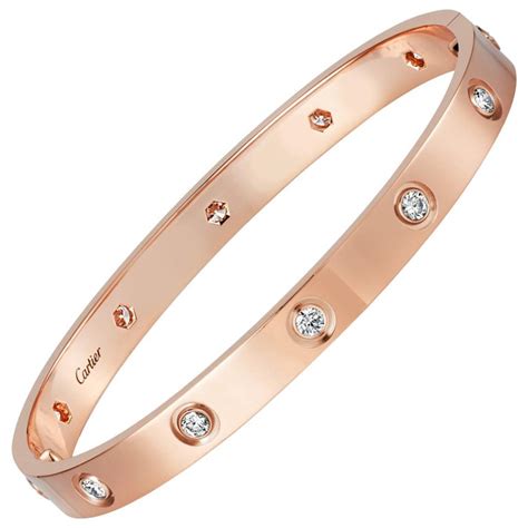 cartier rose gold screw bracelet